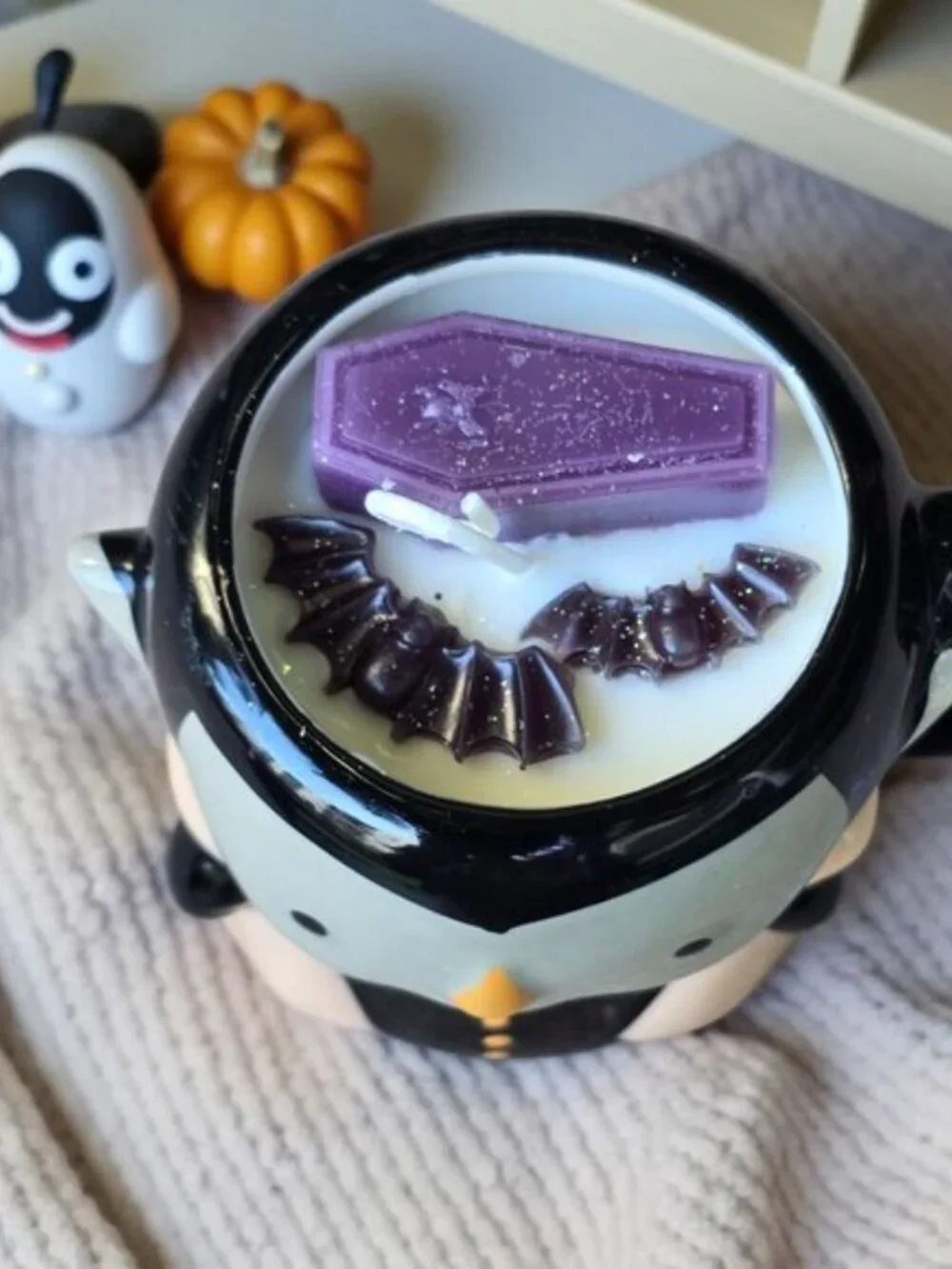 Hyde & Eek ✦ Vampire Mug Candle ✦ Coconut Brandy Chocolate Chip Soy Wax 20oz